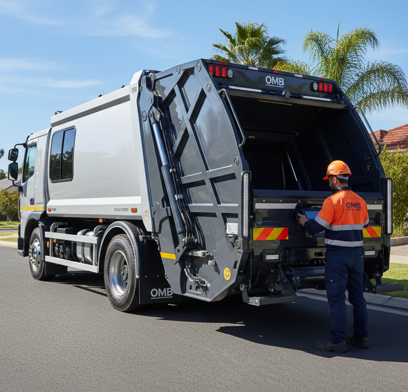 How OMB Rear Lift Systems Integrate With Modern Waste Trucks | Wastecorp Equipment